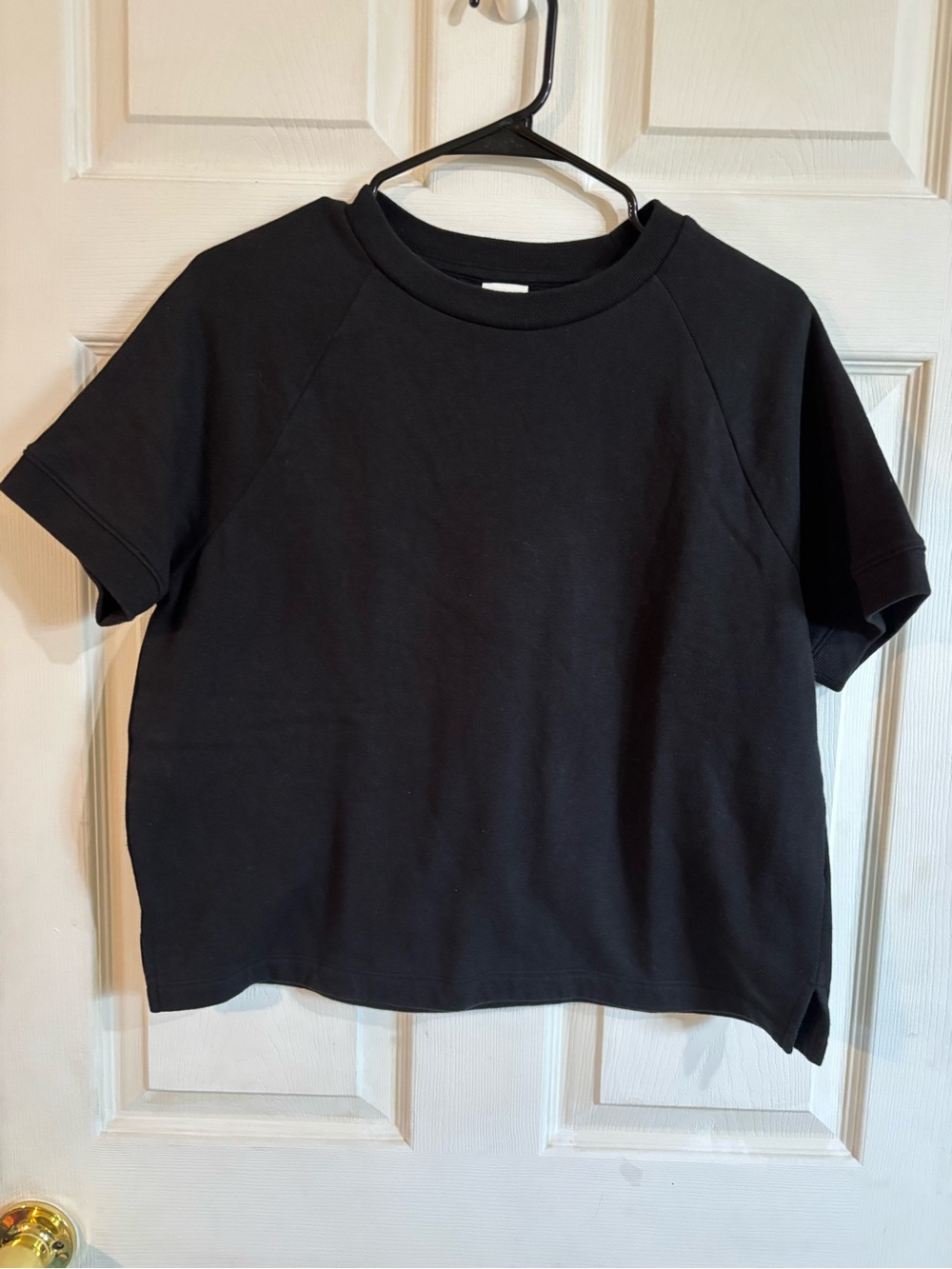 PINK Victoria's Secret Black Short-Sleeve Crewneck Tee